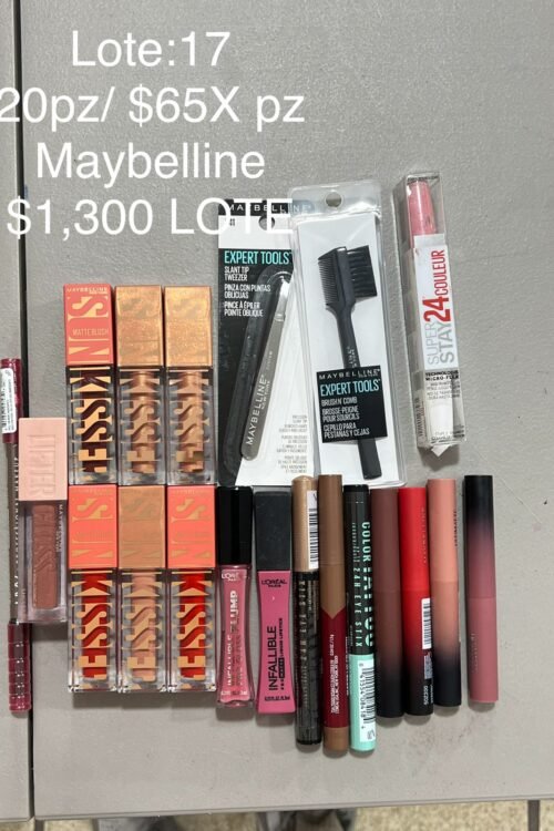Lote #17 de Maquillaje en Liquidación – 20 Piezas Surtidas