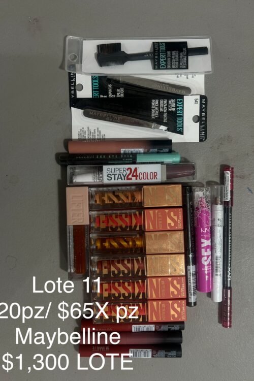 Lote #11 Maybelline – 20 Piezas Surtidas
