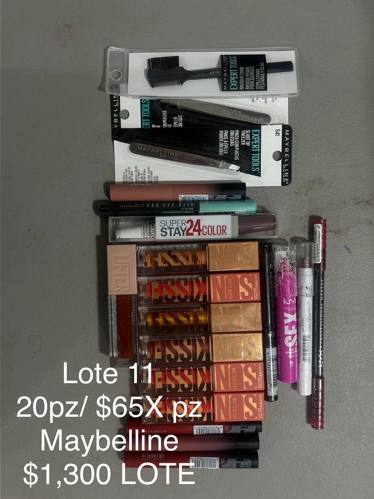 Lote #11 Maybelline – 20 Piezas Surtidas