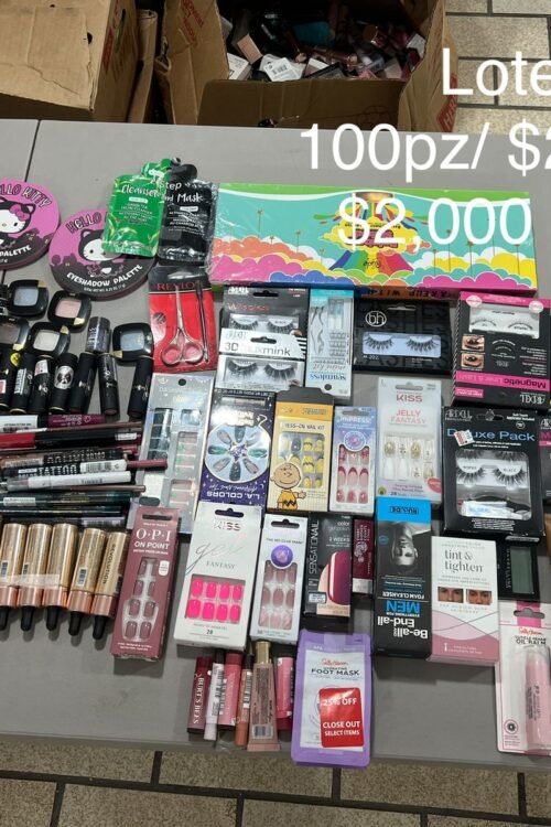 Lote #6 de Maquillaje y Cosméticos – 100 Piezas Surtidas
